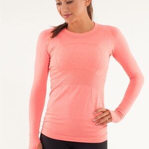 Lululemon Long Sleeve Pink Top